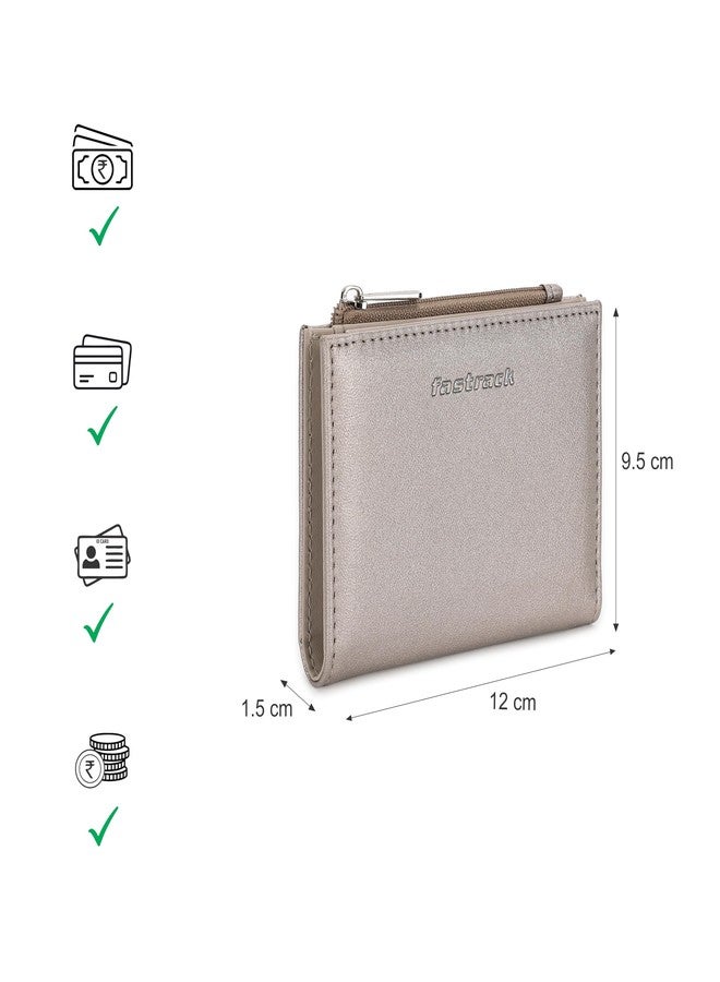 Fastrack Women's Two-Fold Wallet | Multiple Card Slots, Cash Slots, Zip Coin Pocket | Compact & Organized | 6 Months Warranty - Image 4